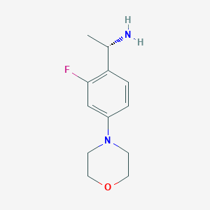 (S)-1-(2-Fluoro-4-morpholinophenyl)ethanamine