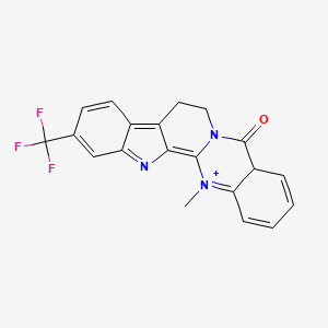 21-Methyl-6-(trifluoromethyl)-3,13-diaza-21-azoniapentacyclo[11.8.0.02,10.04,9.015,20]henicosa-1,3,5,7,9,16,18,20-octaen-14-one