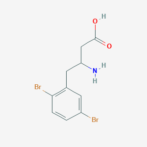 molecular formula C10H11Br2NO2 B12283196 3-Amino-4-(2,5-dibromophenyl)butyric Acid 