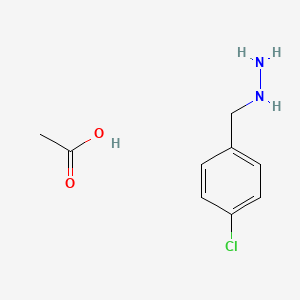 (4-Chlorobenzyl)hydrazine acetate