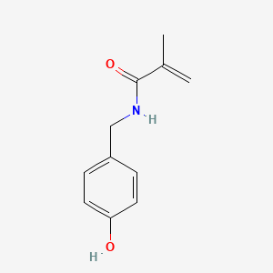 molecular formula C11H13NO2 B12283217 N-[(4-Hydroxyphenyl)methyl]-2-methylprop-2-enamide CAS No. 149450-95-3