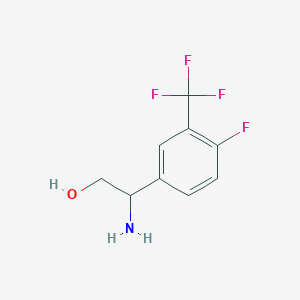 2-Amino-2-(4-fluoro-3-(trifluoromethyl)phenyl)ethan-1-OL