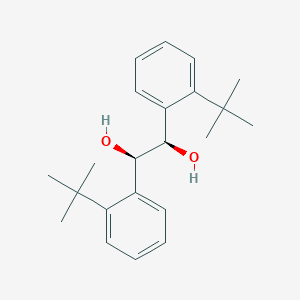 molecular formula C22H30O2 B12283232 (1R,2R)-1,2-Bis(2-(tert-butyl)phenyl)ethane-1,2-diol 