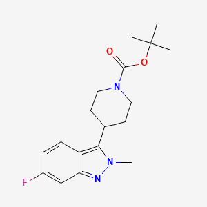 tert-butyl 4-(6-Fluoro-2-methyl-2H-indazol-3-yl)piperidine-1-carboxylate