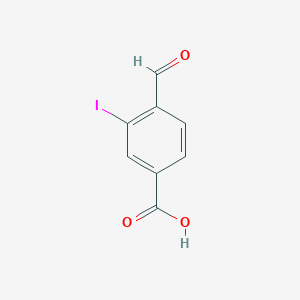 molecular formula C8H5IO3 B12283279 4-Formyl-3-iodobenzoic acid 