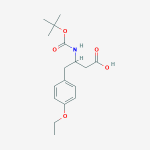 molecular formula C17H25NO5 B12283293 3-(Boc-amino)-4-(4-ethoxyphenyl)butyric Acid 