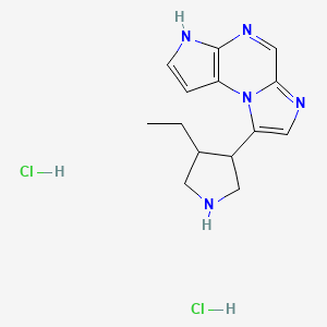 8-(3S,4R)-4ethylpyrrolidine-3-yl)3H-imidazo[1,2a]pyrrolo[2,3-e]pyrazine bis hydrochloride