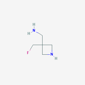 1-[3-(Fluoromethyl)azetidin-3-yl]methanamine