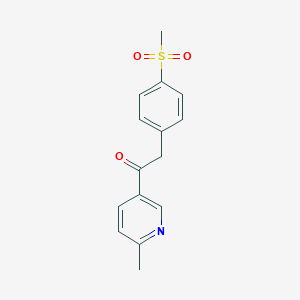 1-(6-Methylpyridin-3-yl)-2-(4-(methylsulfonyl)phenyl)ethanone