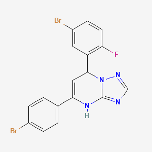 7-(5-Bromo-2-fluorophenyl)-5-(4-bromophenyl)-1,7-dihydro-[1,2,4]triazolo[1,5-a]pyrimidine