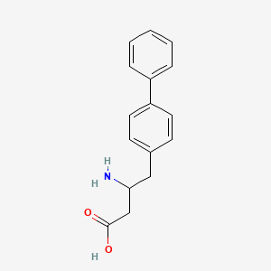 molecular formula C16H17NO2 B12283413 3-Amino-4-(4'-biphenylyl)butyric Acid 