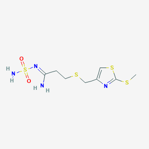 3-(((2-(methylthio)thiazol-4-yl)methyl)thio)-N-sulfamoylpropanimidamide