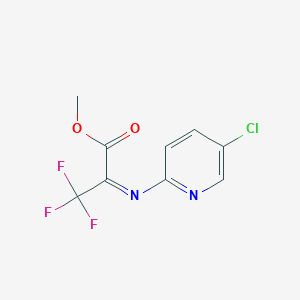 molecular formula C9H6ClF3N2O2 B12283441 2-(5-Chloro-pyridin-2-ylimino)-3,3,3-trifluoro-propionic acid methyl ester 