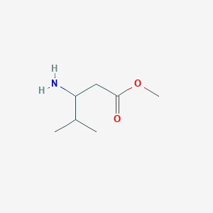 molecular formula C7H15NO2 B12283447 Methyl 3-amino-4-methylpentanoate 