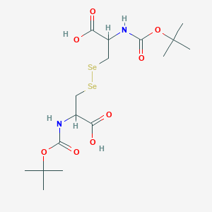 molecular formula C16H28N2O8Se2 B12283455 Boc-DL-Sec(1)-OH.Boc-DL-Sec(1)-OH 