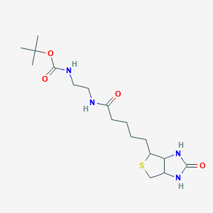 tert-butyl N-[2-[5-(2-oxo-1,3,3a,4,6,6a-hexahydrothieno[3,4-d]imidazol-4-yl)pentanoylamino]ethyl]carbamate