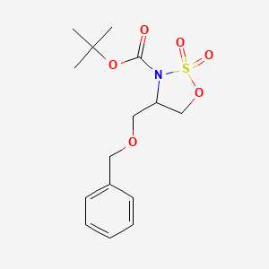 molecular formula C15H21NO6S B12283473 3-Boc-4-[(benzyloxy)methyl]-1,2,3-oxathiazolidine 2,2-dioxide 