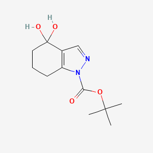 4-Oxo-4,5,6,7-tetrahydro-indazole-1-carboxylic acid tert-butyl ester hydrate