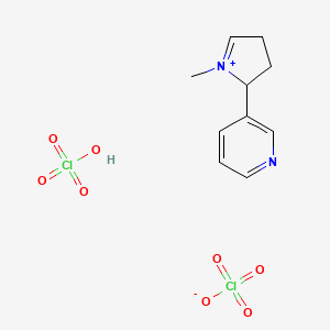 3-(1-methyl-3,4-dihydro-2H-pyrrol-1-ium-2-yl)pyridine;perchloric acid;perchlorate