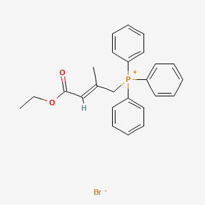 molecular formula C25H26BrO2P B12283527 (3-Ethoxycarbonyl-2-methylallyl)triphenylphosphonium Bromide 