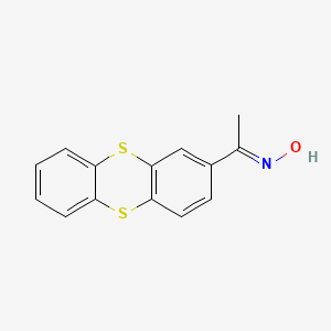 molecular formula C14H11NOS2 B12283533 1-Thianthren-2-ylethanone oxime 