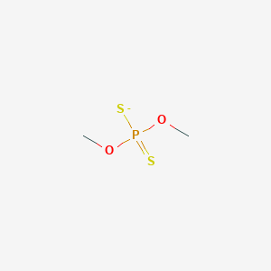 molecular formula C2H6O2PS2- B1228355 O,O-Dimethyl phosphorodithioate 