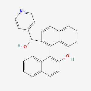 1-[2-[Hydroxy(pyridin-4-yl)methyl]naphthalen-1-yl]naphthalen-2-ol