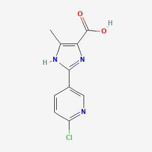 2-(6-Chloropyridin-3-yl)-4-methyl-1H-imidazole-5-carboxylic acid