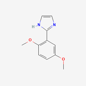 molecular formula C11H12N2O2 B12283576 2-(2,5-Dimethoxyphenyl)imidazole 