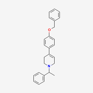 4-(4-Benzyloxy-phenyl)-1-(1-phenyl-ethyl)-1,2,3,6-tetrahydro-pyridine