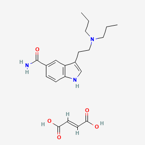 molecular formula C21H29N3O5 B12283672 N,N-Dipropyl-5-carboxamidotryptamine maleate salt 