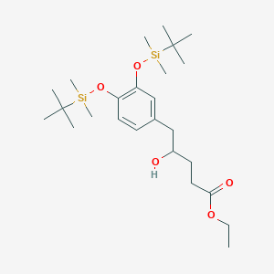 Ethyl 5-[3,4-bis[[tert-butyl(dimethyl)silyl]oxy]phenyl]-4-hydroxypentanoate