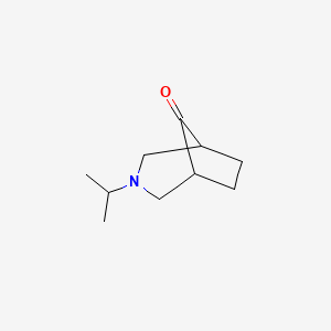 molecular formula C10H17NO B12283739 3-(Propan-2-yl)-3-azabicyclo[3.2.1]octan-8-one CAS No. 1087789-16-9