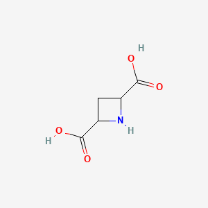 molecular formula C5H7NO4 B12283760 (2R,4S)-azetidine-2,4-dicarboxylic acid 