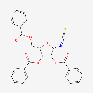 molecular formula C27H21NO7S B12283771 2,3,5-Tri-O-benzoyl-b-D-ribofuranosyl isothiocyanate 