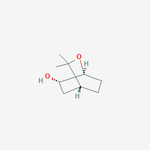 molecular formula C9H16O2 B12283801 (1S,4R,6S)-3,3-dimethyl-2-oxabicyclo[2.2.2]octan-6-ol 