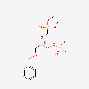 [2-(Diethoxyphosphorylmethoxy)-3-phenylmethoxypropyl] methanesulfonate