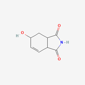 molecular formula C8H9NO3 B12283856 5-Hydroxy-2,3,3a,4,5,7a-hexahydro-1H-isoindole-1,3-dione 