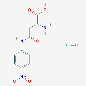 2-amino-4-(4-nitroanilino)-4-oxobutanoic acid;hydrochloride