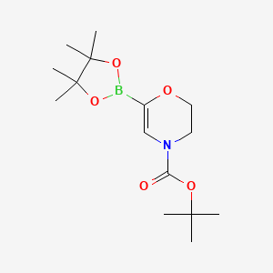 tert-Butyl 6-(4,4,5,5-tetramethyl-1,3,2-dioxaborolan-2-yl)-2H-1,4-oxazine-4(3H)-carboxylate