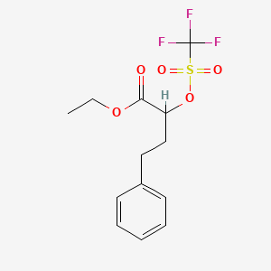 Ethyl 4-phenyl-2-{[(trifluoromethyl)sulfonyl]oxy}butanoate