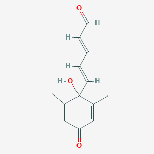 (2E,4E)-5-(1-hydroxy-2,6,6-trimethyl-4-oxocyclohex-2-en-1-yl)-3-methylpenta-2,4-dienal