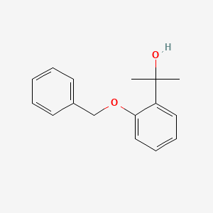 molecular formula C16H18O2 B12283894 2-(2-(Benzyloxy)phenyl)propan-2-OL 