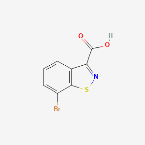 molecular formula C8H4BrNO2S B12283895 7-Bromobenzo[D]isothiazole-3-carboxylic acid 