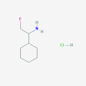 molecular formula C8H17ClFN B12283896 (R)-1-Cyclohexyl-2-fluoroethylamineHydrochloride 