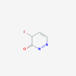 molecular formula C4H3FN2O B12283904 4-fluoropyridazin-3(2H)-one 