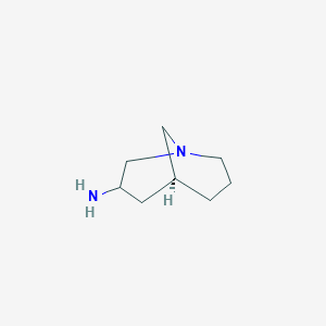 molecular formula C8H16N2 B12283906 (5S)-1-azabicyclo[3.3.1]nonan-3-amine 