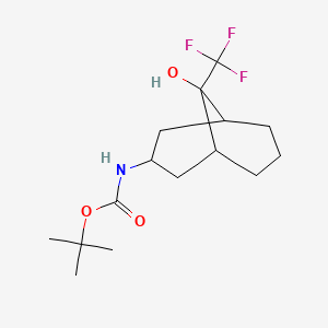 tert-butyl N-[9-hydroxy-9-(trifluoromethyl)bicyclo[3.3.1]nonan-3-yl]carbamate