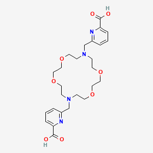 2-Pyridinecarboxylic acid, 6,6'-[1,4,10,13-tetraoxa-7,16-diazacyclooctadecane-7,16-diylbis(methylene)]bis-