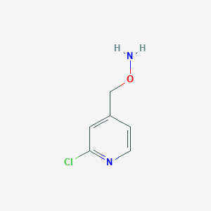 molecular formula C6H7ClN2O B12283953 Hydroxylamine,O-[(2-chloro-4-pyridinyl)methyl]- 